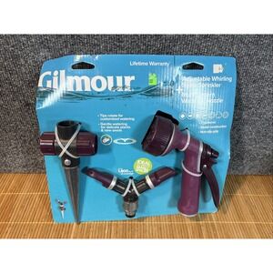 Gilmour Adjustable Whirling Spike Sprinkler with Multi‎ Pattern Watering Nozzle